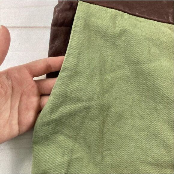 What Goes Around Comes Around Womens Green Tempest Straight Leg Overalls Medium - Picture 10 of 14